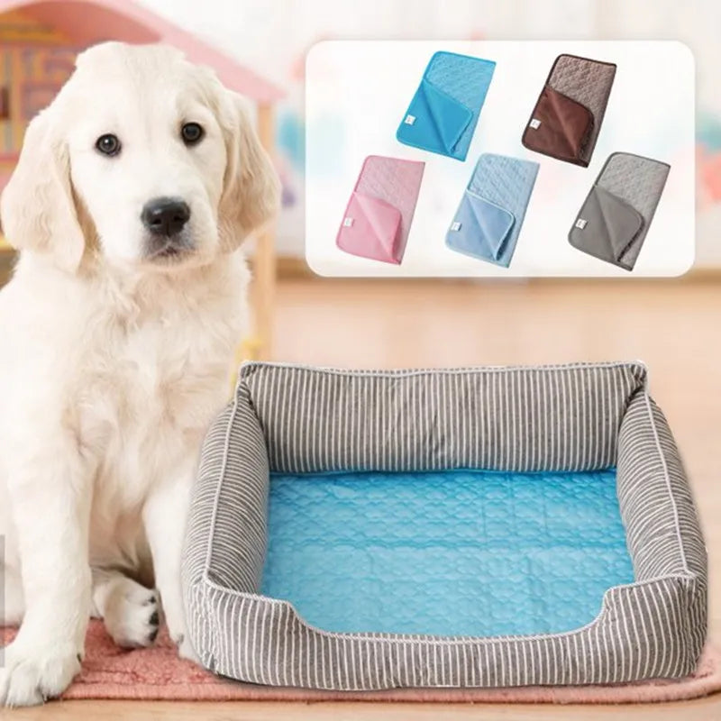Ultimate Cooling Pet Mat Breathable Washable Summer Pad Dog Cat Self