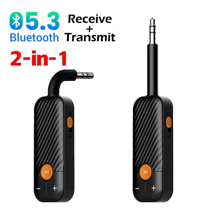 Aux Bluetooth 5 2 Receiver Transmitter 2-In-1 Wireless Audio Adapter Zpaxo