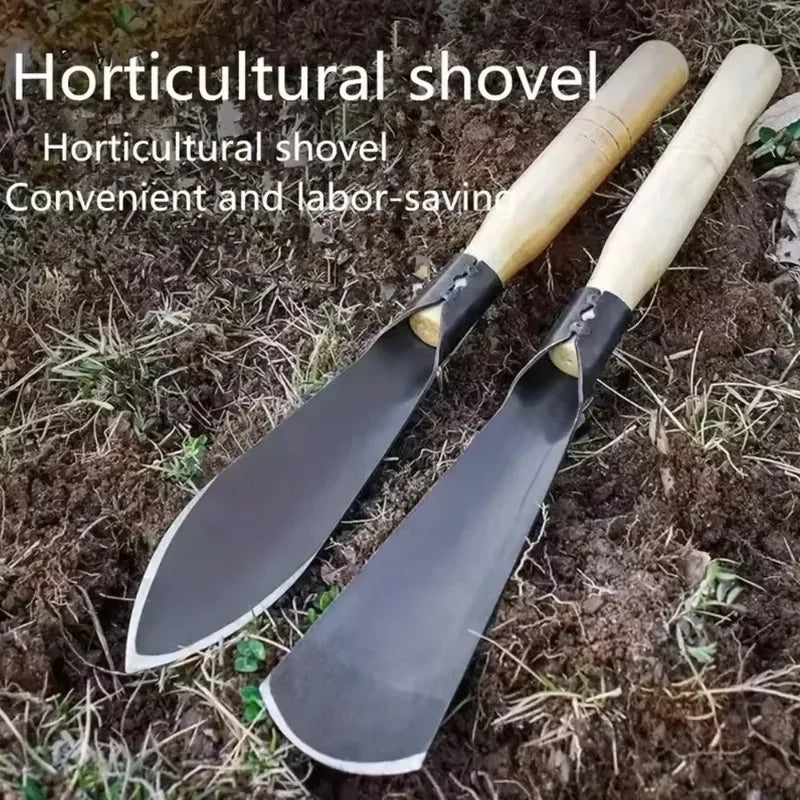 Versatile Garden Shovel Sturdy Iron Hoe Planting Weeding Loosening