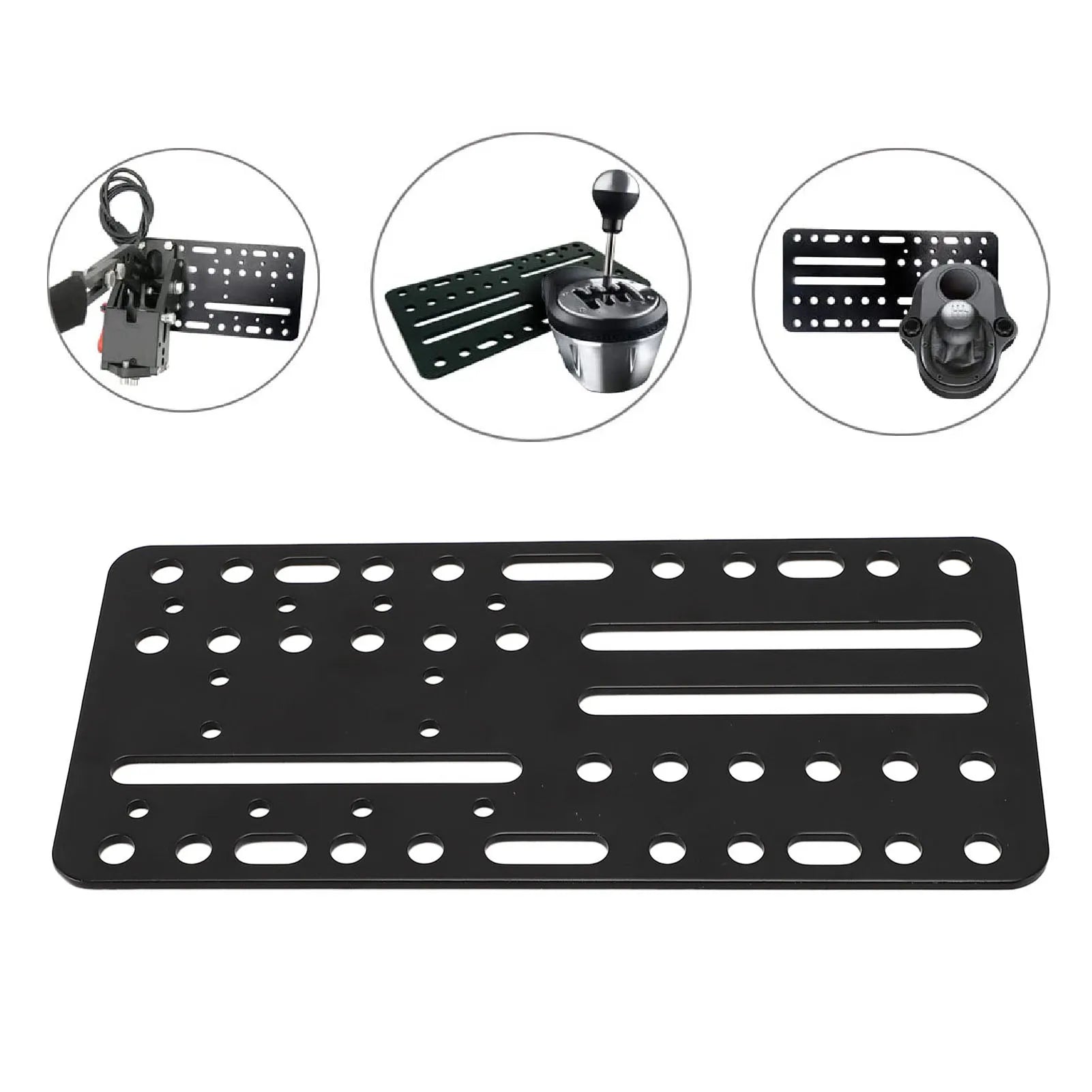 USB Handbrake Mount Plate Desk Bracket Multiple Hole Adapter SIM