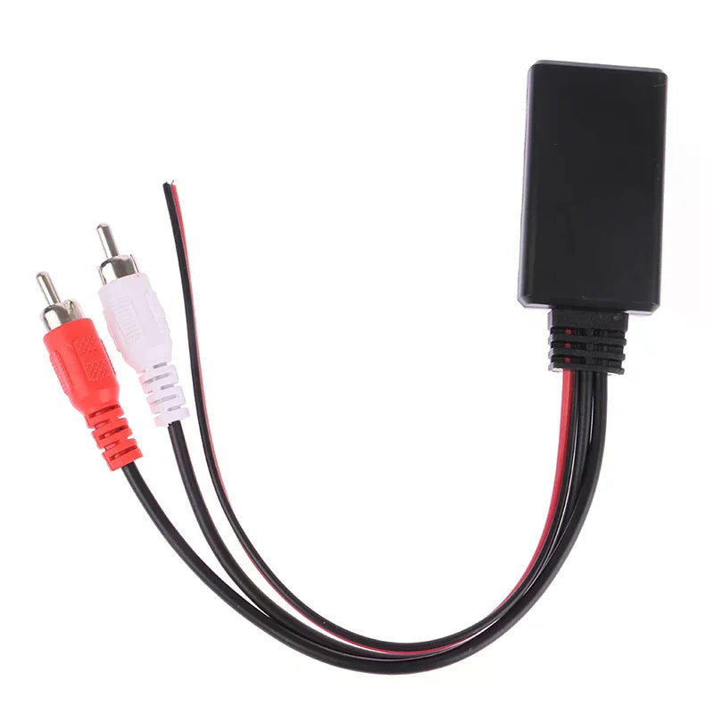 Car Bluetooth 2RCA AUX Receiver Module – 12V Wireless Adapter