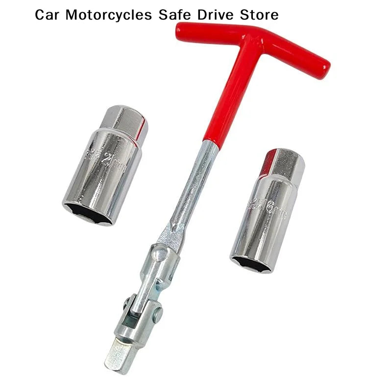 CM3 T Handle Spark Plug Wrench 14 16 Sockets Swivel Head T-handle Car