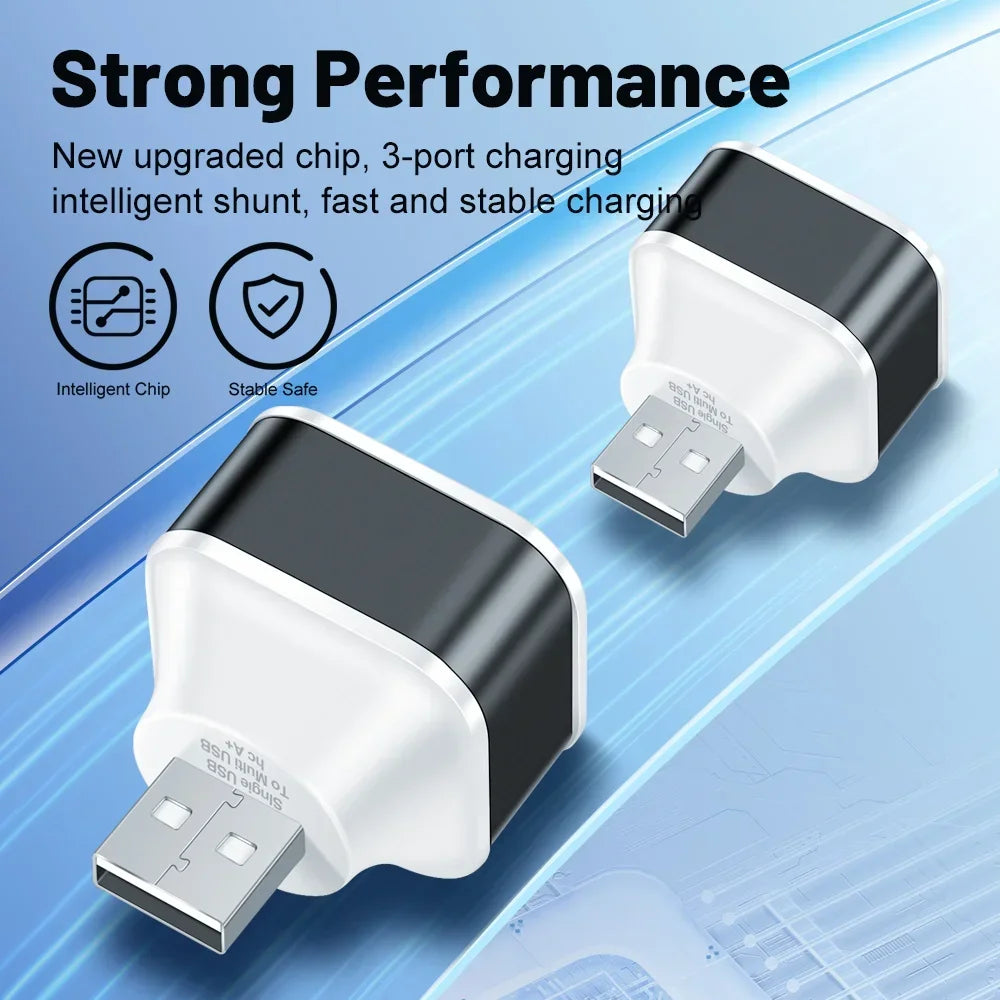 3-Port USB-C Hub – PD Charging & USB 2.0 Splitter Adapter USB-C Hub Adapter Zpaxo