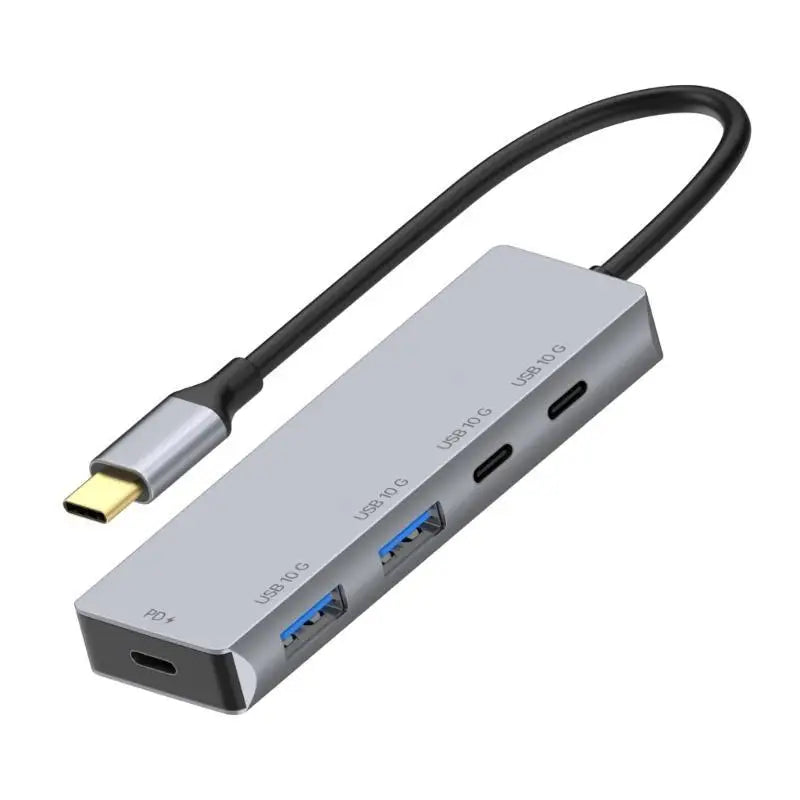 652F 4 Port USB C Expansion Dock Fast Speed 10Gbps Data Transfer Zpaxo