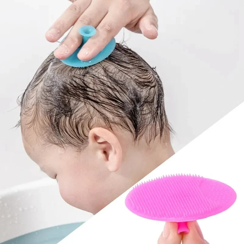 Soft Silicone Baby Shampoo Brush – Infant Scalp Massager