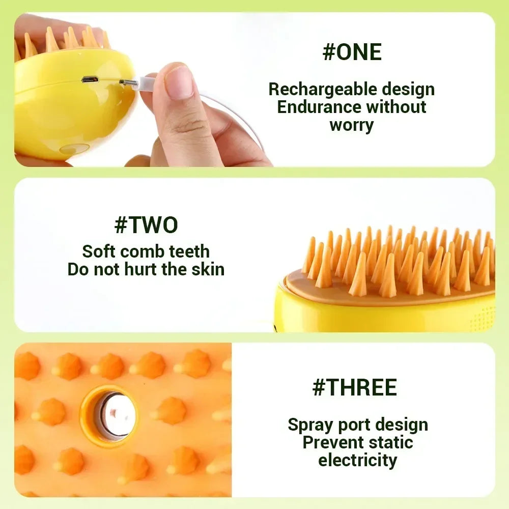 Shedding Combs 1Electric Steamy Brush Cat Dog Steam Electric Sprayer