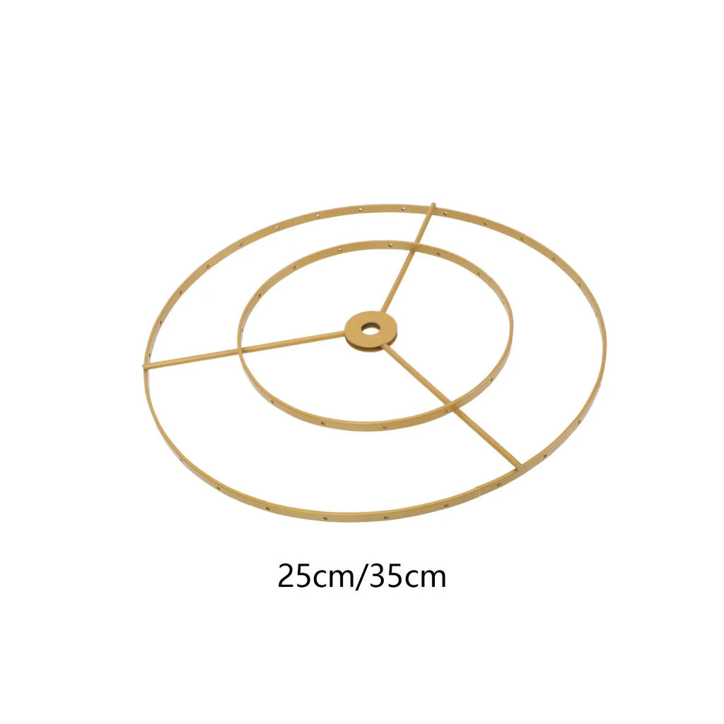 Lamp Shade Frame Ring Desk Light Stand DIY Lampshade Holder Metal Zpaxo 25cm
