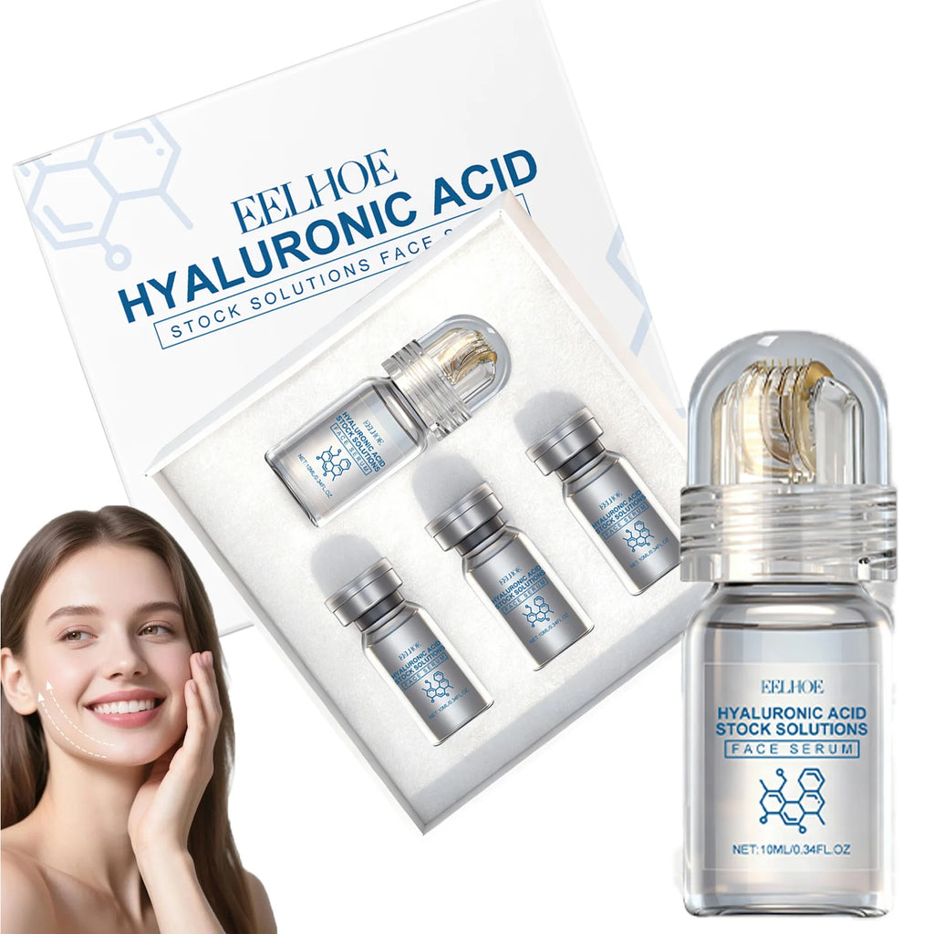 Eelhoe Hyaluronic Acid Face Serum & Microneedle Roller Set Face Serum Set Zpaxo