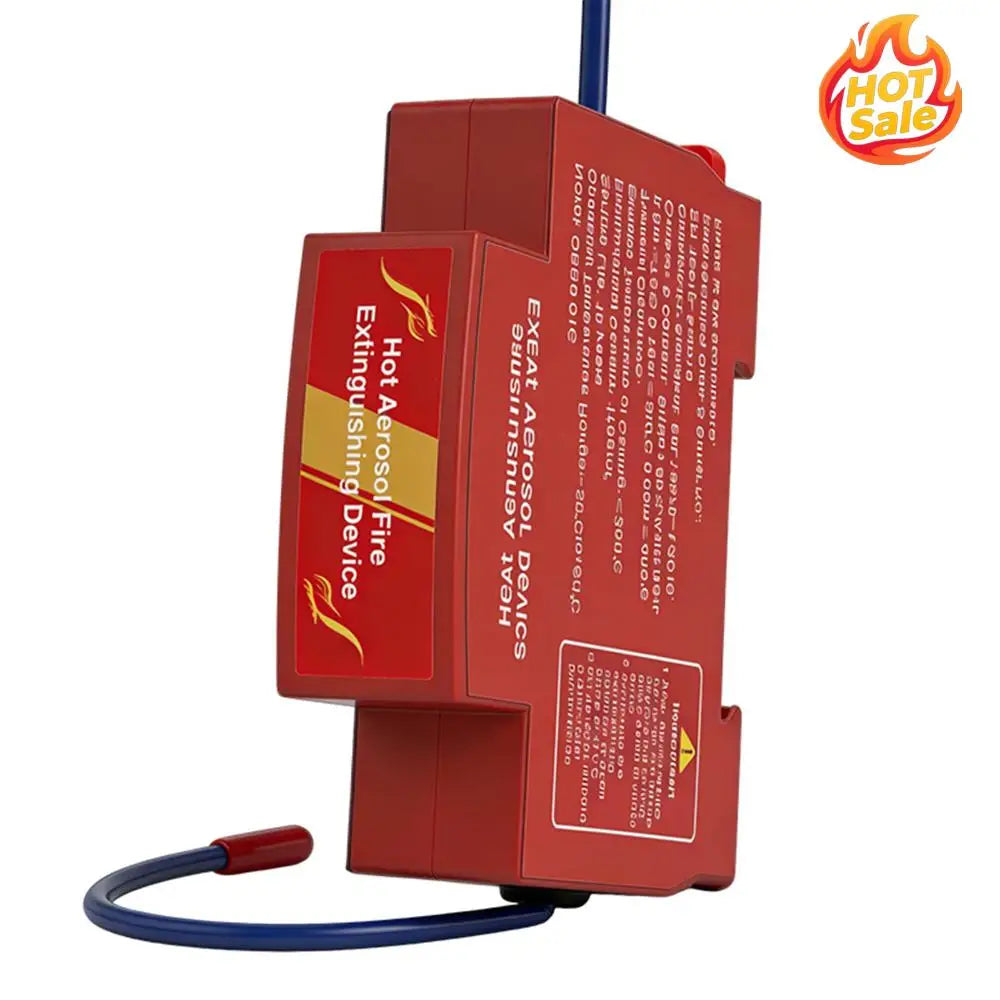DIN Rail Retardant Device Dual-Line Heat Aerosol Fire Extinguishers Non-Pollution For Distribution Cabinet And Meter Box Zpaxo