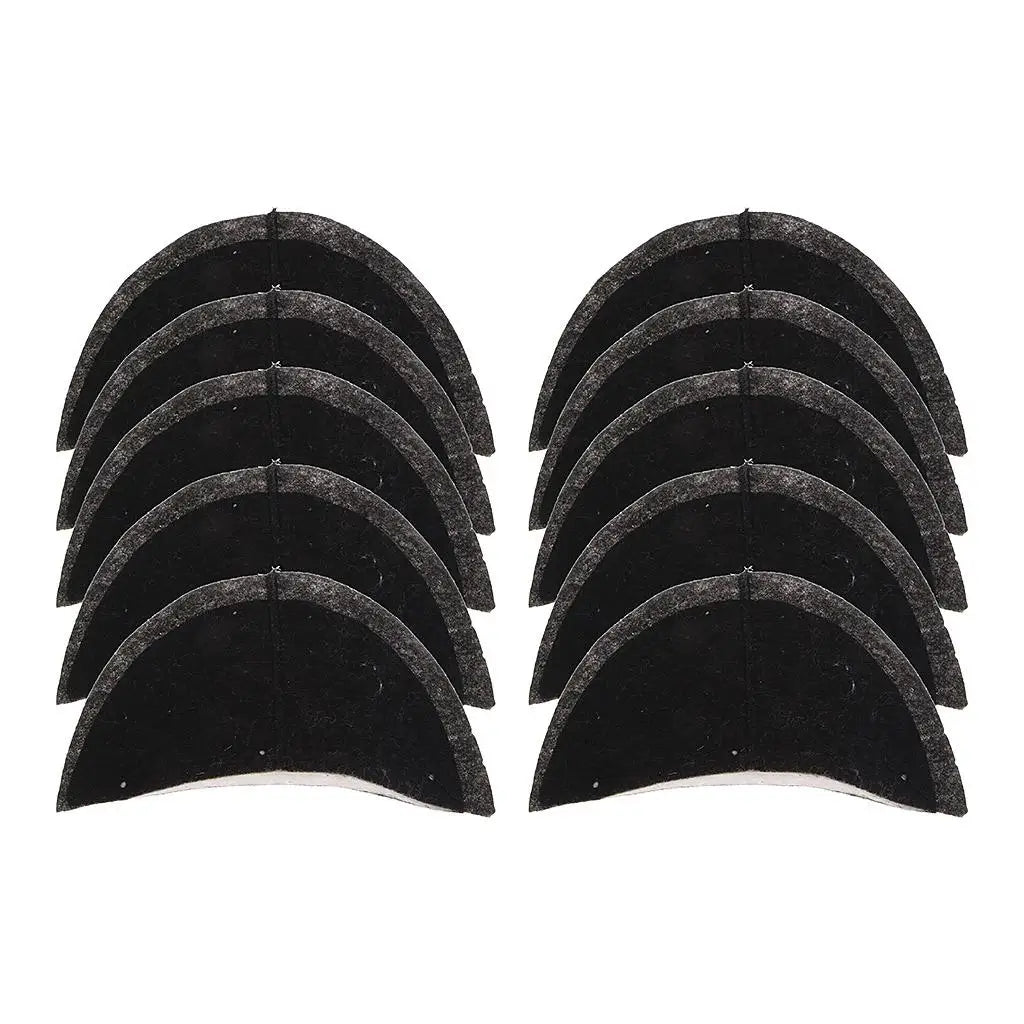 5 Pairs Soft and Comfortable Cotton Suits Sponge Shoulder Pads for Suits T-Clothes, 0.8cm/1cm/1.2cm Suit Shoulder Pad for Sewing Zpaxo