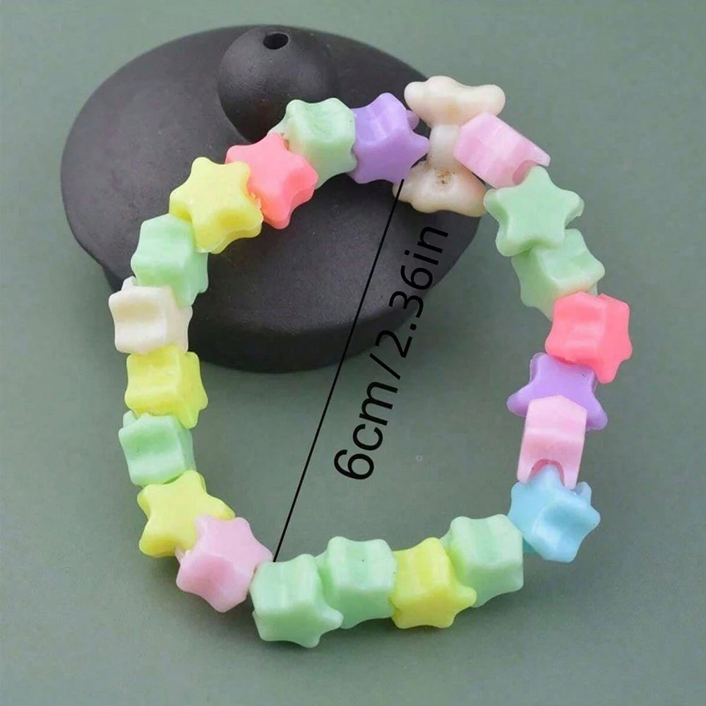 5/10/20Pcs Multicolor Random Bracelets DIY Beaded Bracelets Jewelry for Kids Birthday Party Favor Christmas Children Gifts Zpaxo