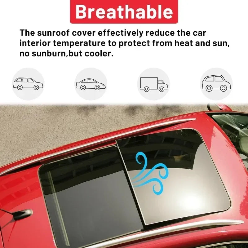 Universal Car Sunroof Wind Deflector | Waterproof Moonroof Visor