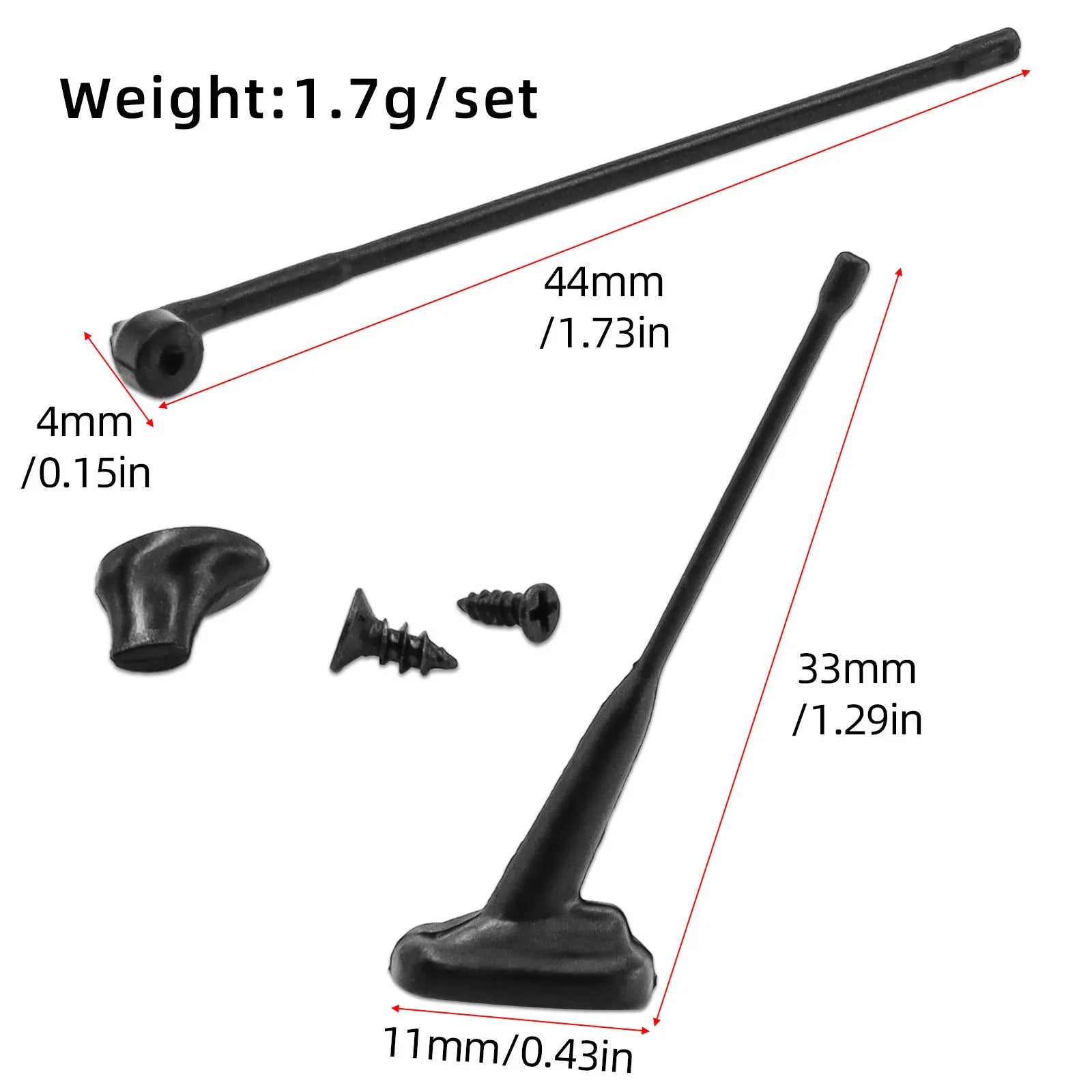 1 14 RC Car Plastic Trailer Antenna Upgrade Parts Tamiya Heavy Truck