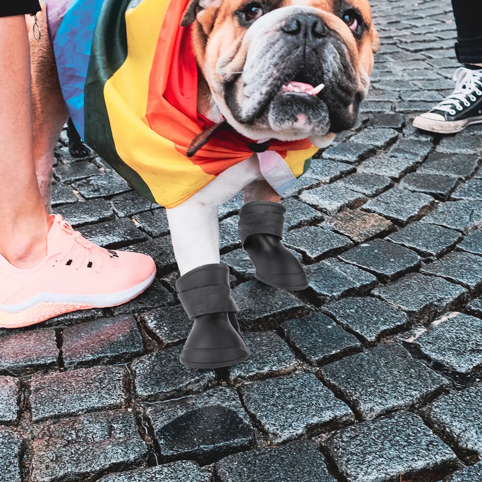 Waterproof Pet Rain Boots Dogs Puppies Candy Flexible Non-toxic PVC