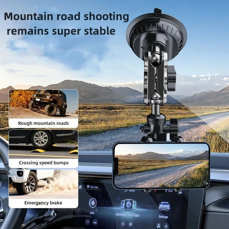 Car Phone Mount Video Recording Universal Magic Arm Suction Holder