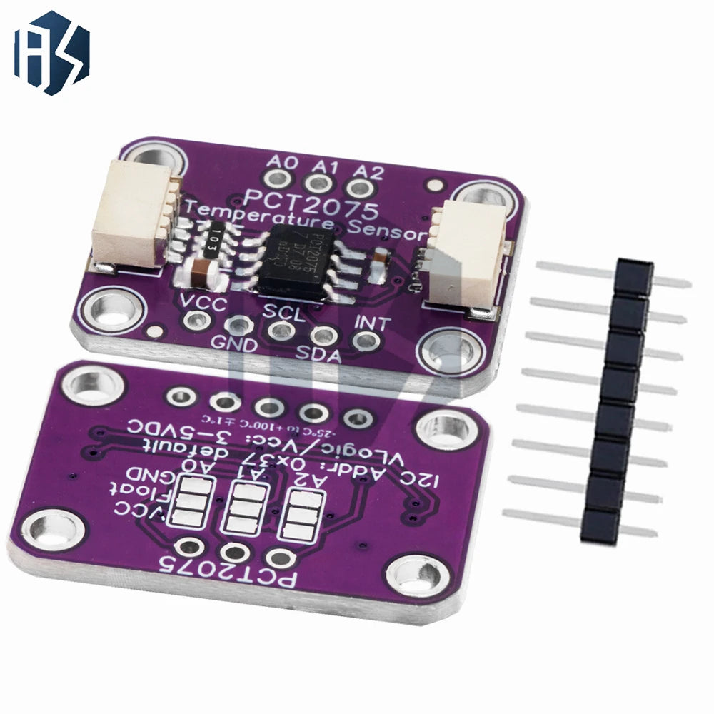 DC 3V-5V PCT2075 Digital Temperature Sensor Breakout Board STEMMA QT Zpaxo