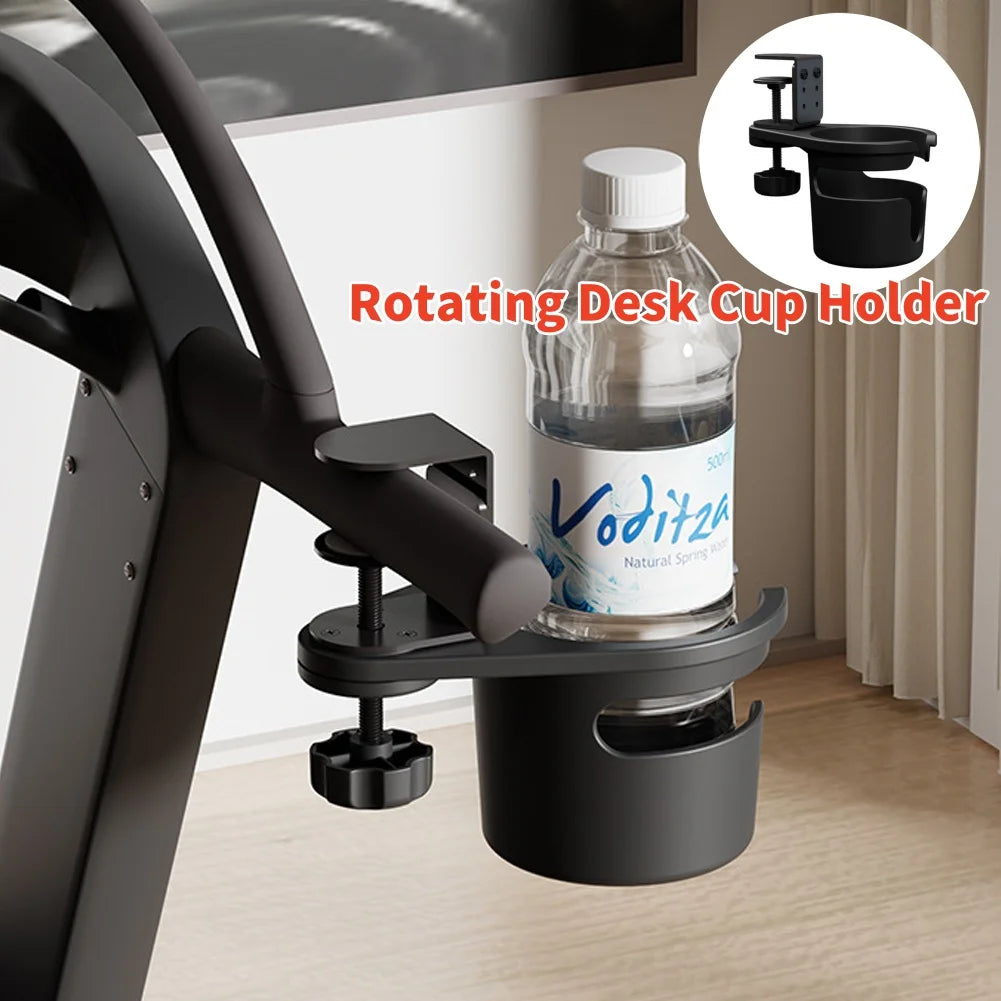 Adjustable Height Desk Cup Holder Punch-free Anti Spill Storage Rack