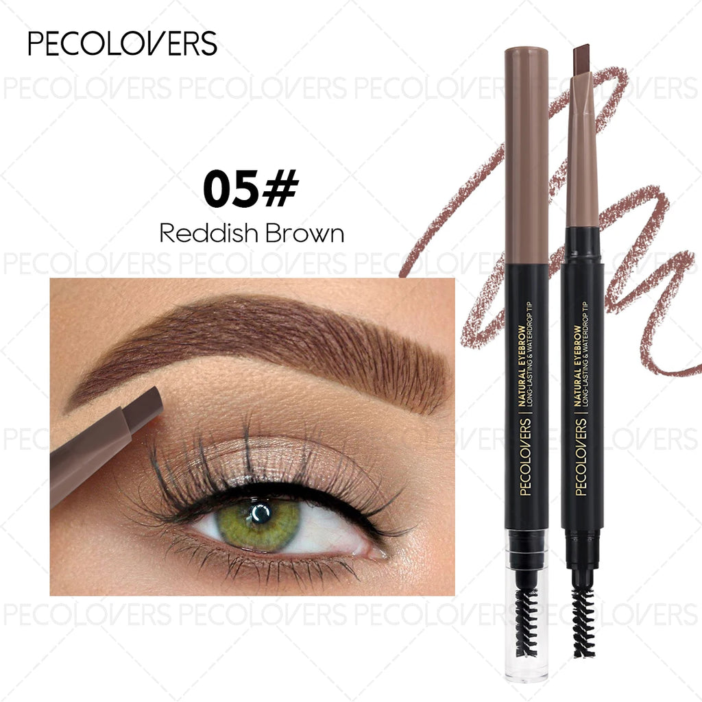 1pc Double-ended Waterproof Eyebrow Pencil - Long-lasting Eyebrow Precise Eyebrow Application, with Brush Tip for Easy Blending Zpaxo 05