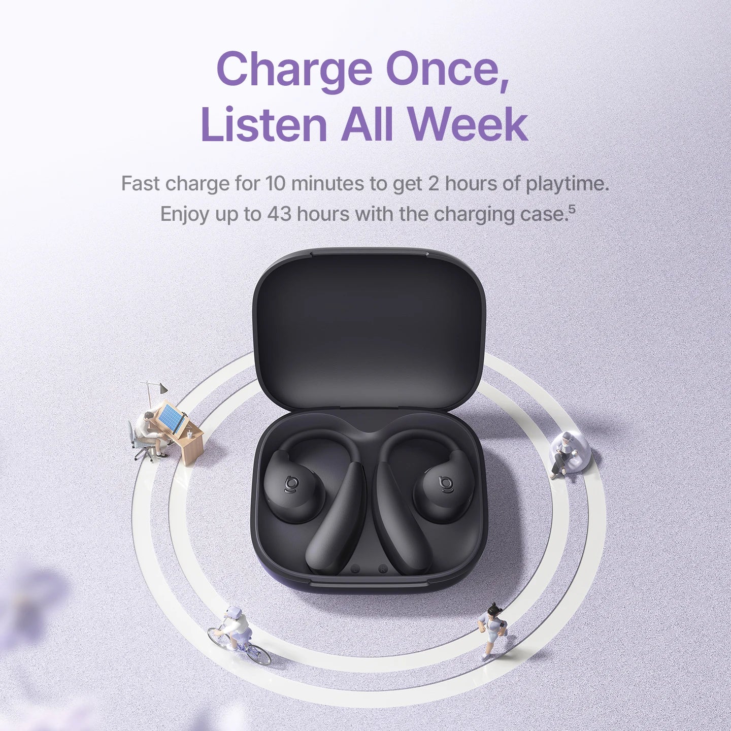 Baseus BF1 Lite Open-ear Sport Wireless Earphones Bluetooth 5 4