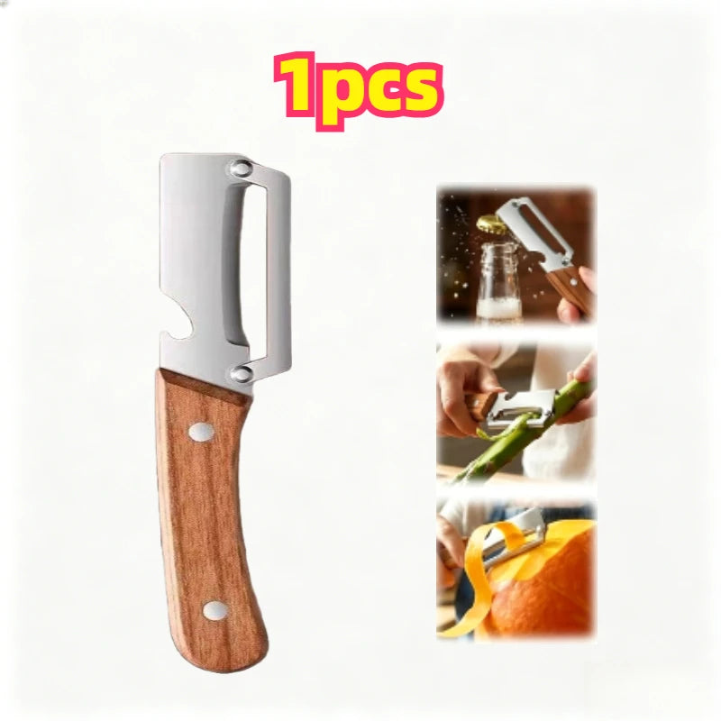 Knife for Cutting Cabbage Kitchen Fruit Processing Tool Peeler Stainless Steel Paring Knife Portable Gadget for Daily Cooking Zpaxo plastic Peeler-1PCS