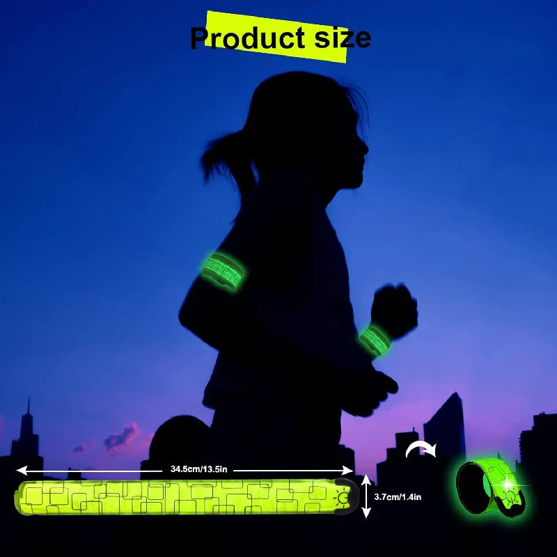 USB Rechargeable Arm Strap Wearable Luminous Wrist Visibility