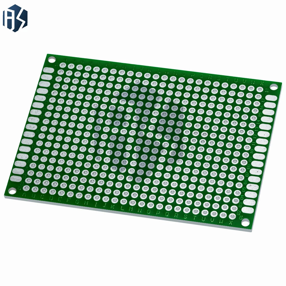 1 5x7cm Green Double-sided Prototype PCB FR4 Heat Resistant Zpaxo
