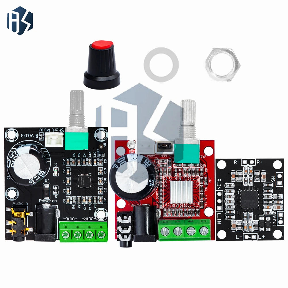 12V Mini Hi-fi PAM8610 Audio Stereo Amplifier Board 2X10W Dual Zpaxo