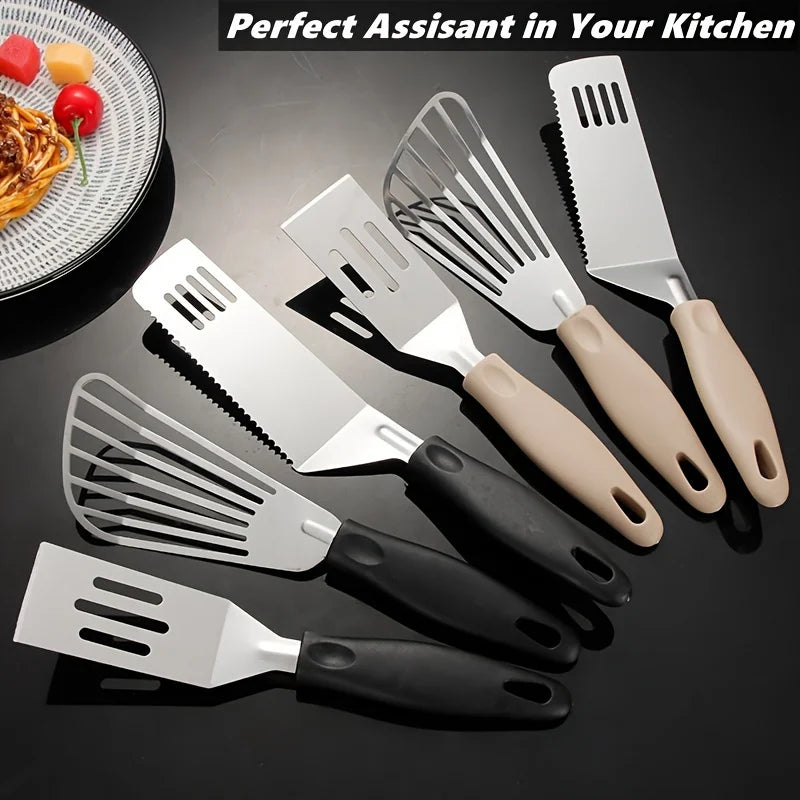 Mini Stainless Steel Spatula Multi-functional Turner Flipping Cutting