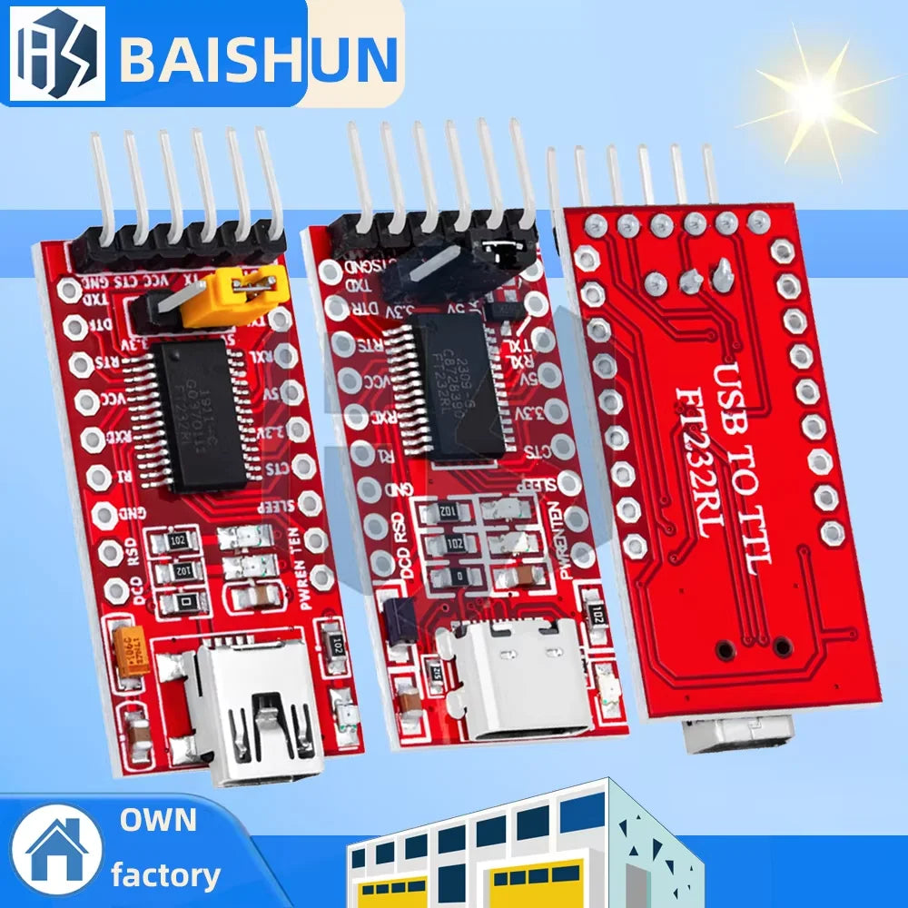 FT232RL FTDI USB 3 3V 5 5V TTL Serial Adapter Module Arduino FT232 Zpaxo