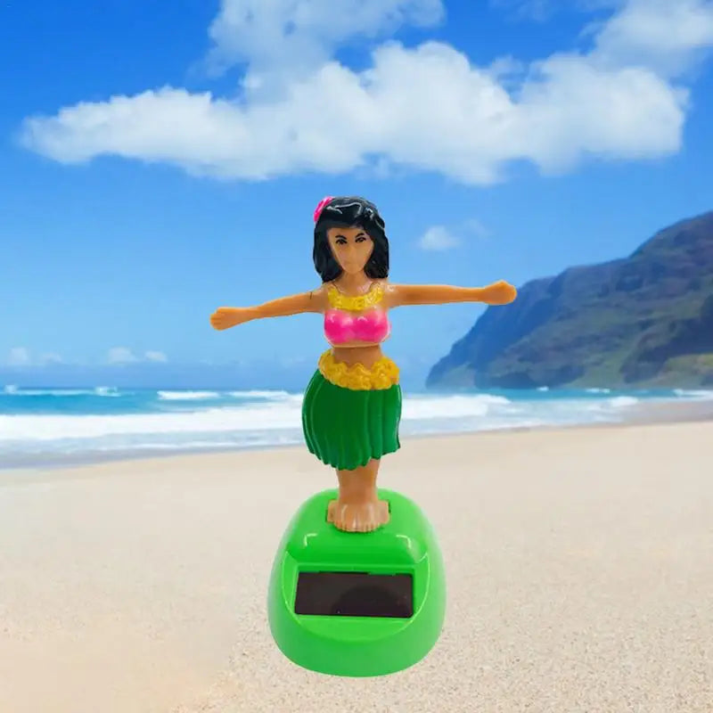 Solar Powered Dancing Toys Solar Powered Little Girl Dancer Toy Car Dashboard Decor Solar Powered Portable Solar Car Ornament Zpaxo
