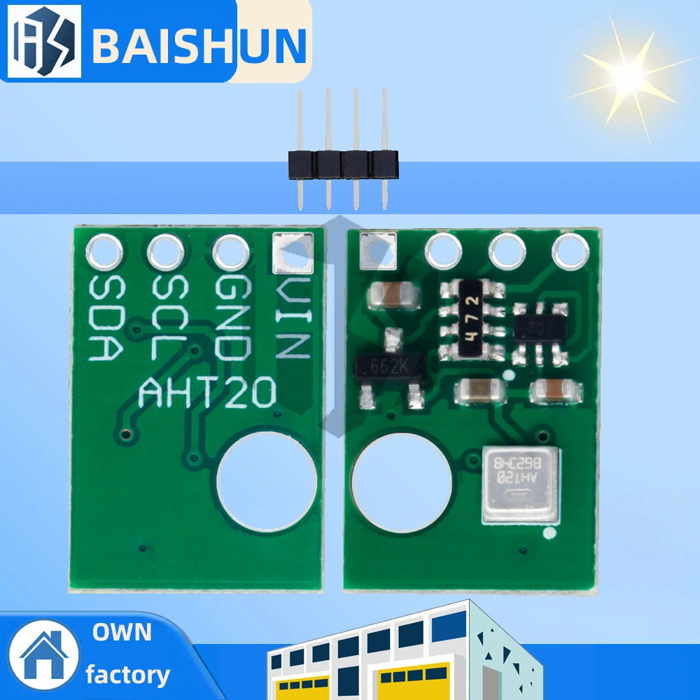 AHT20 I2C High-precision Temperature Humidity Sensor Module DFN6 Zpaxo Default Title