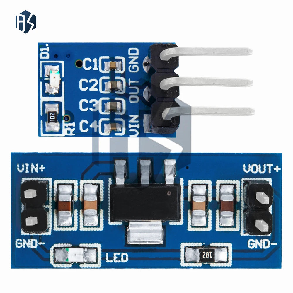 1PCS /5PCS High Quality 5V to 3.3V For DC-DC Step-Down Power Supply Buck Module AMS1117 AMS1117-3.3 LDO 800MA Zpaxo