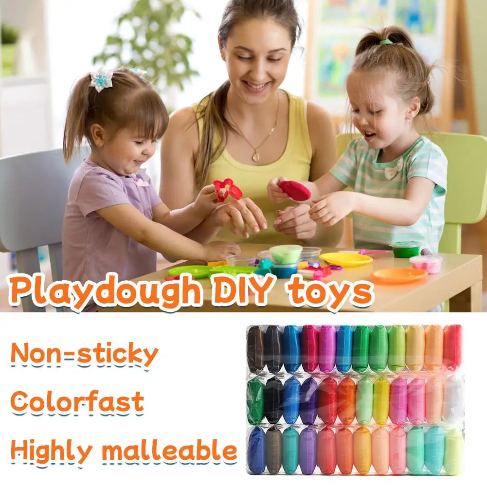 Magic Air Dry Clay Non-toxic Modeling Toy Kids Toddlers Vibrant