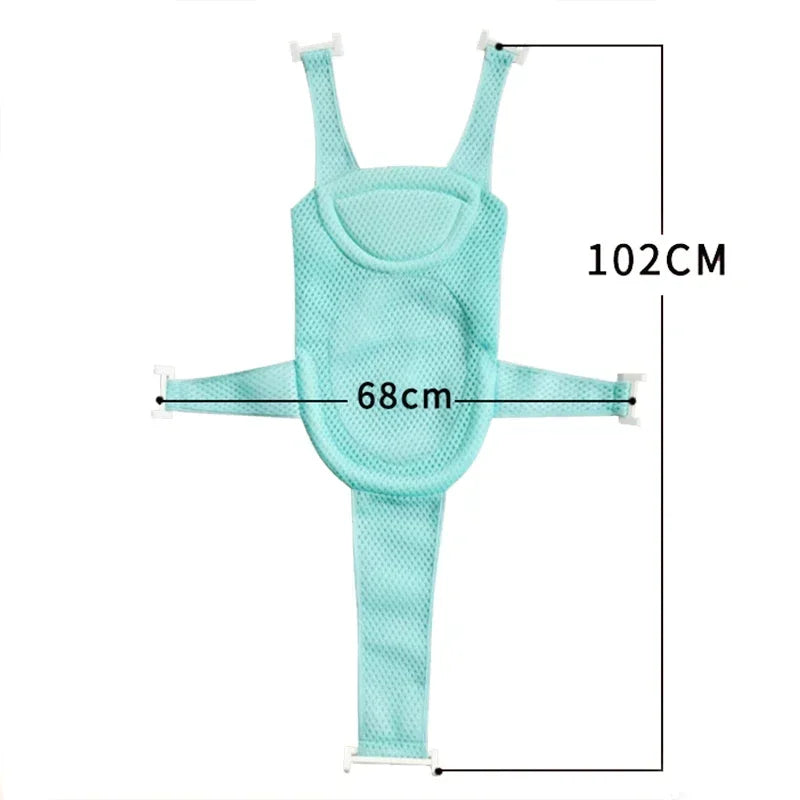 Newborn Adjustable Bathtub Pillow Seat Cushion Cross-shaped Anti-slip