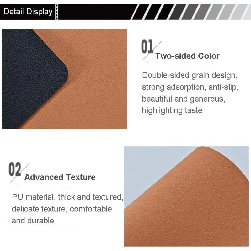 Placemats Dining Table 1 4 6 Washable Leather Non-slip Heat Resistant Zpaxo