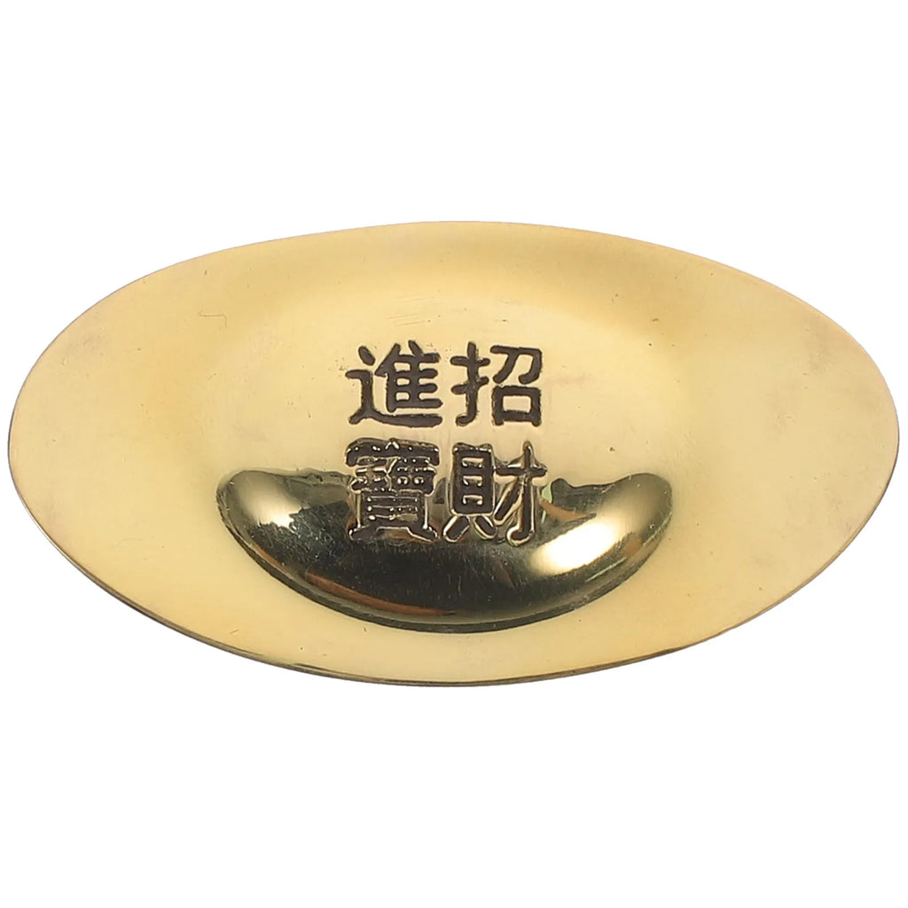 Mini Ingot Brass Wealth Ingots Yellow Gold Desktop Accessories Small