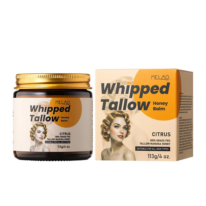 Beef Tallow & Honey Cream – Deep Moisturizer for Dry Skin Moisturizing Skin Balm Zpaxo citrus 113g
