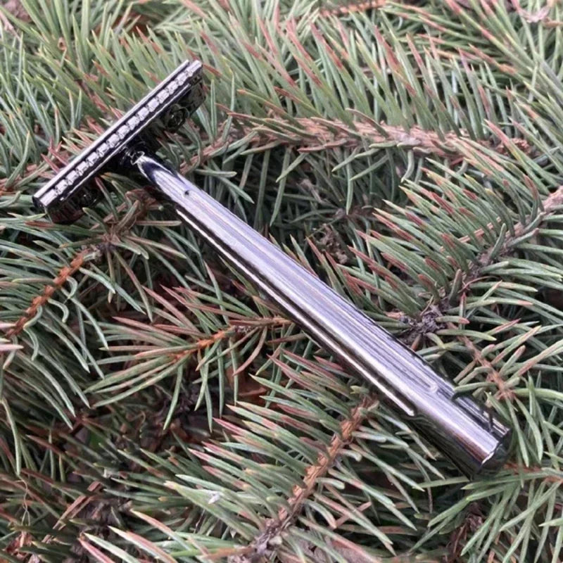 YAQI SE Katana Single Edge Safety Razor – Black Chrome Men's Single Edge Safety Razor Zpaxo
