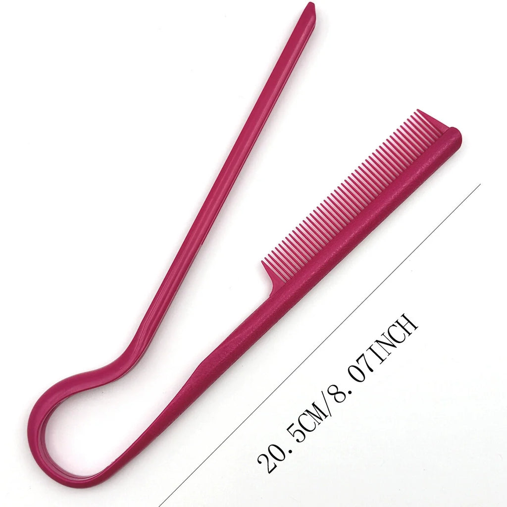 Hairdressing V-comb Messy Hair Finishing Straightening Splint Comb