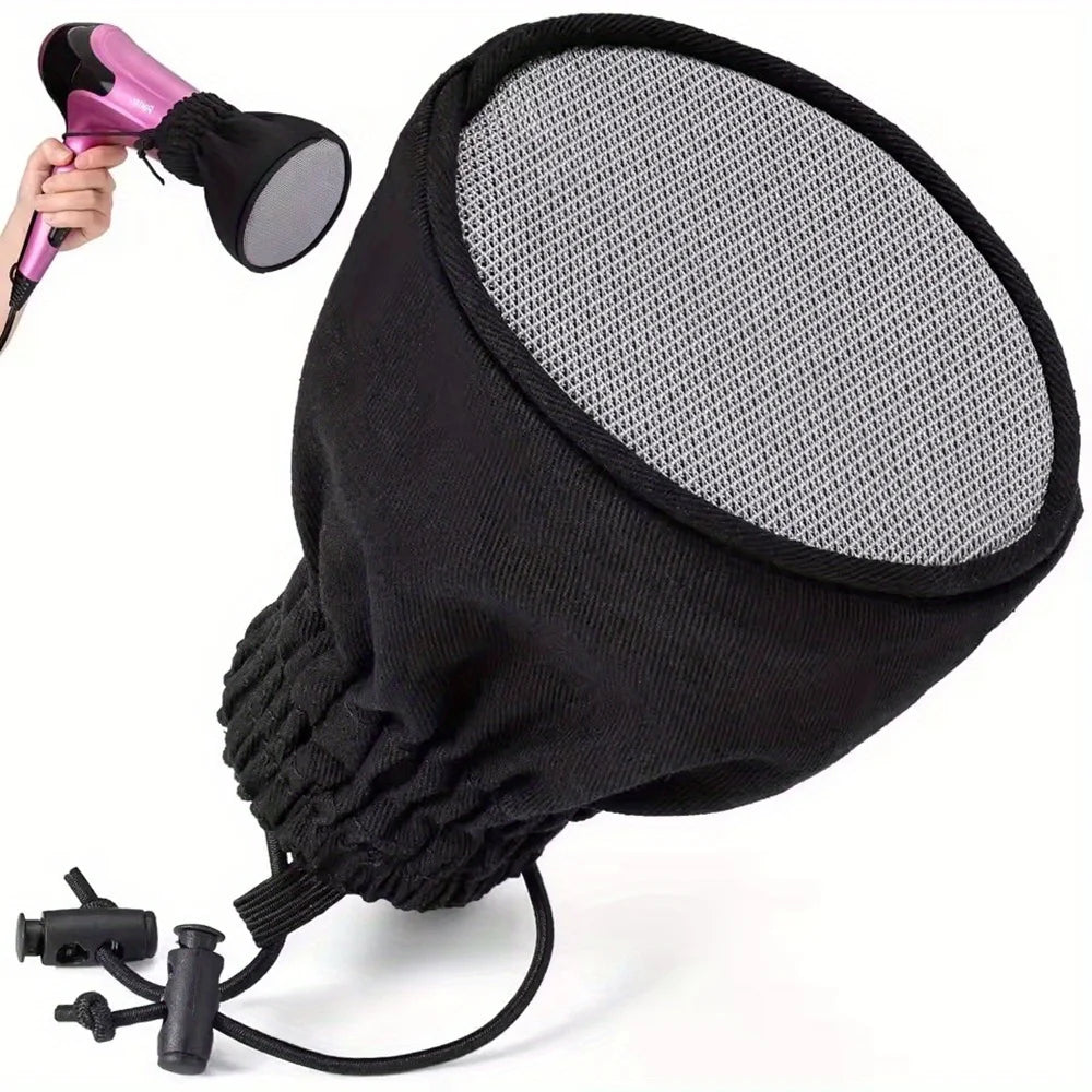 Hair Dryer Diffuser Vibration Cap Double-layer Nylon Sock Curling Zpaxo