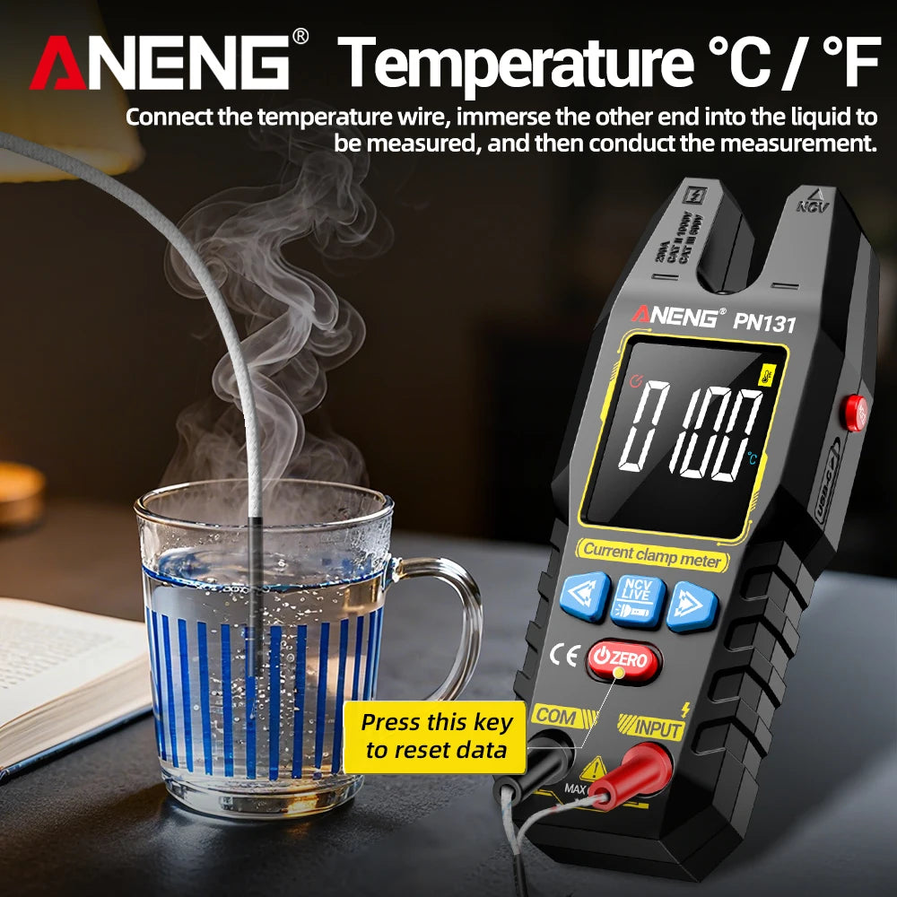Multifunctional Clamp Meters ANENG PN131 200A AC DC Current 600V