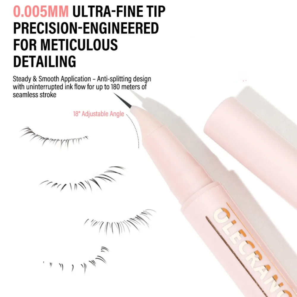 18 Curved Tip Waterproof Eyebrow Pencil Ultra-precise Hair-like Zpaxo