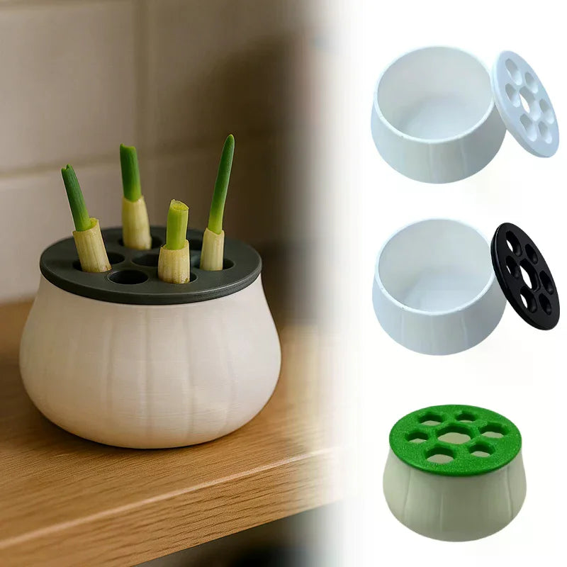 Green Onion Regeneration Planter Pot 3D Printed Hydroponic Plant Propagation Station Indoor Home Gardening Kitchen Gardening Zpaxo