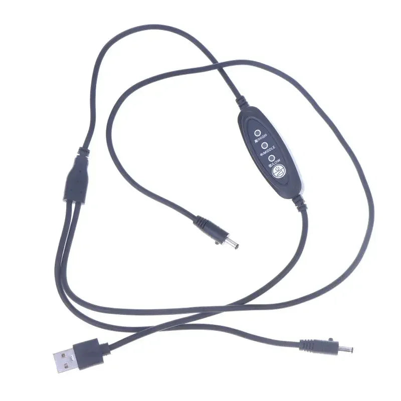 1PC USB Fan Speed Controller Fan Controller Adaptor Connector New 3 Stage Wind Power Adjustment Cooling Clothes Fan Cable Zpaxo