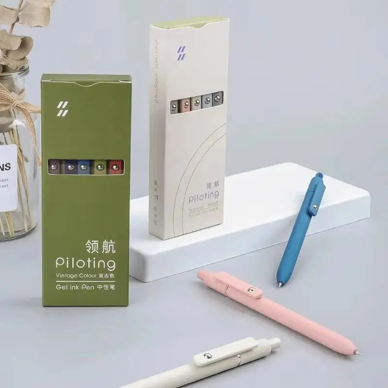 Morandi Gel Pens Soft Touch Quick Dry Smooth Ink Pen Office School Zpaxo