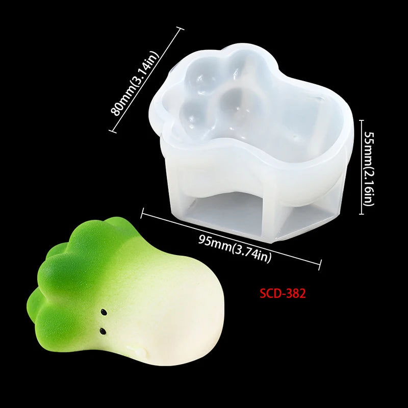 3D Animal Cat Seal Kapibala Silicone Mold DIY Mousse Cake Jelly Zpaxo SCD-382