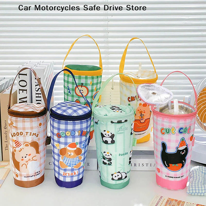 CMNew Milk Tea Tote Bag Heat Preservation Eco-friendly Handbag
