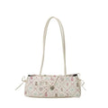 Contemporary Sweet Bow Shoulder Bag Cartoon Print Large Women S Tote Zpaxo White