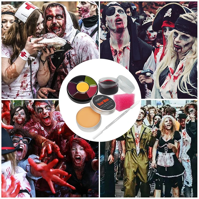 Face Body Painting Palette SFX Makeup Kit-create Special Effect Stage Zpaxo
