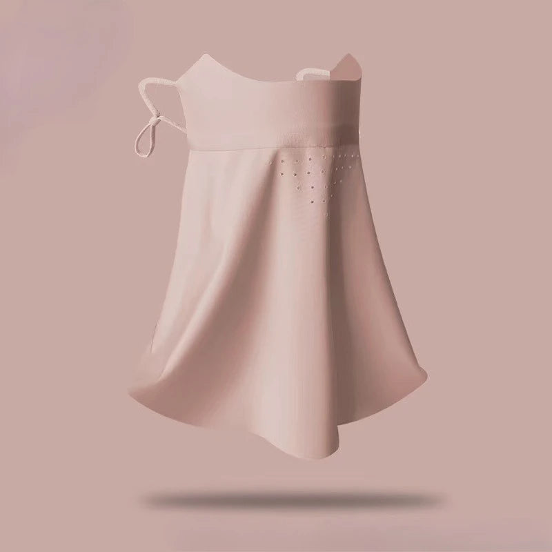 Women's Seamless Ice Silk-like UV Face Mask Ultra-thin Breathable Sun